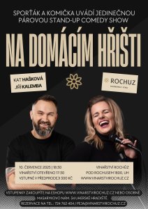VSTUPENKA na stand-up comedy show Na domácím hřišti čtvrtek 10.7.2025